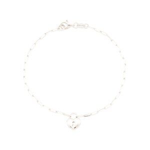 MILOR SILVER Silver Made In Italy Sterling Silver Heart Lock Bracelet